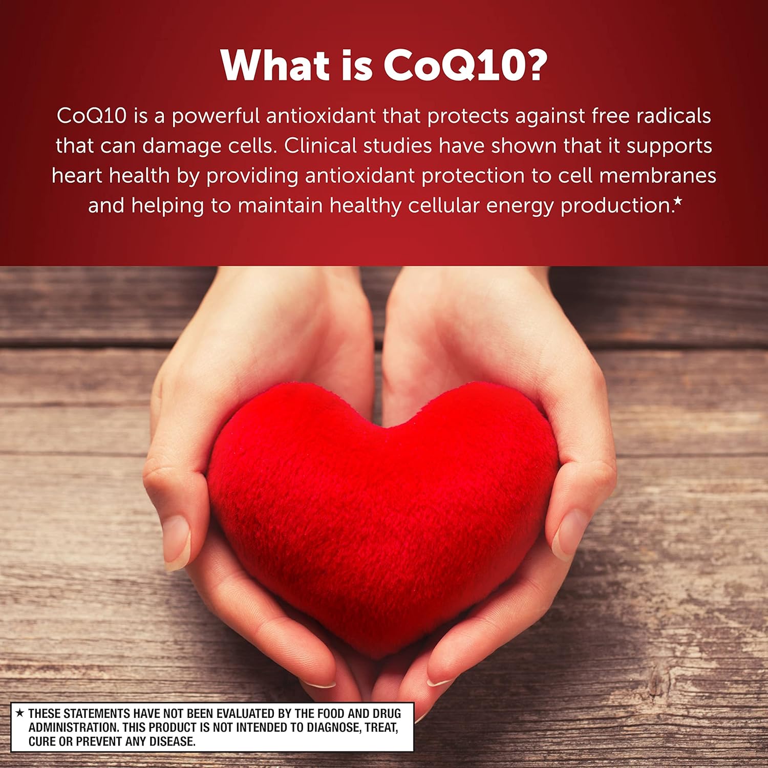 MegaRed CoQ10 200mg Capsules - 90 Count Box, Heart Health Support, Cellular Energy, Antioxidant, Sugar-Free