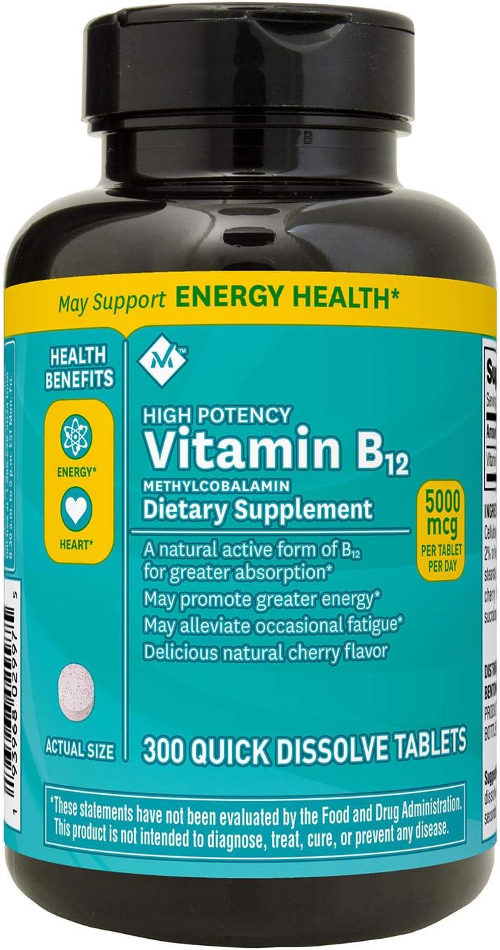 Member's Mark Methylcobalamin Vitamin B12 Dietary Supplement 300 ct. Quick Dissolve Tablets
