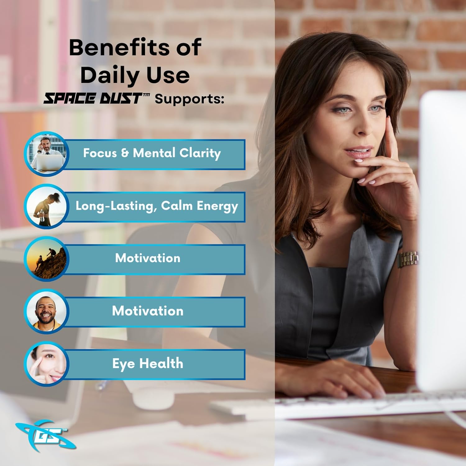 Memory and Focus Supplement for Men and Women - Natural Nootropic Brain Booster for Seniors - Enhances Reaction Times and Eye Health - All-Day Brain Energy - Ideal for Gamers