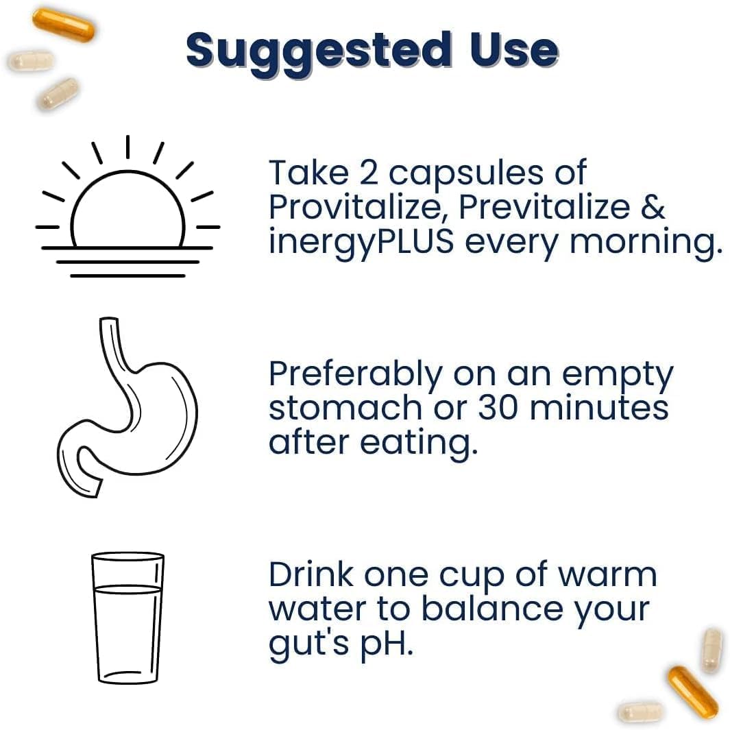 Menokit Bundle: Menopause Vitamins for Joint Aches, Energy, Clarity, and Gut Health | Provitalize, Previtalize, inergyPLUS | Value Pack