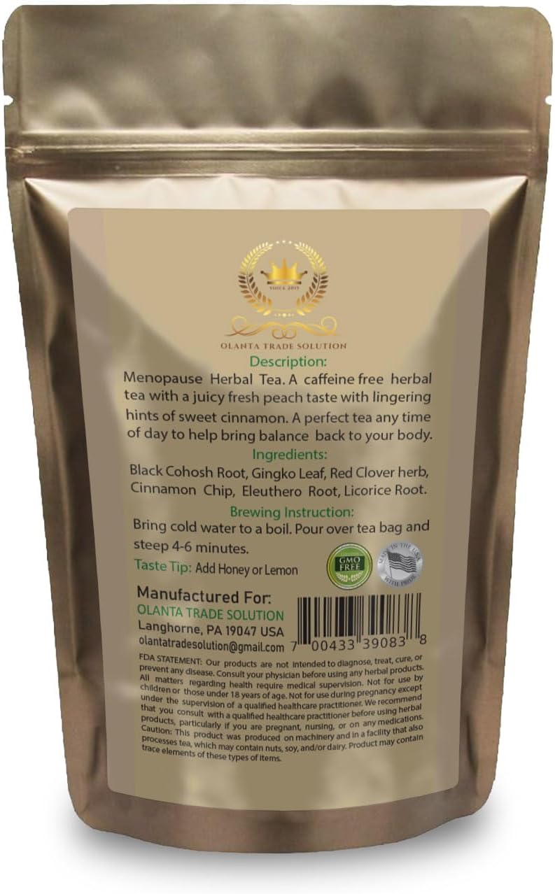 Menopause Herbal Supplements Bundle with Black Cohosh, Ginkgo Biloba, Red Clover, and More - 1 Pack