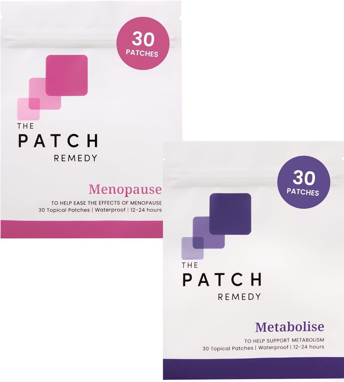 Menopause Patch Bundle for Hot Flashes & Metabolism Support with Gotu Kola & Black Cohosh