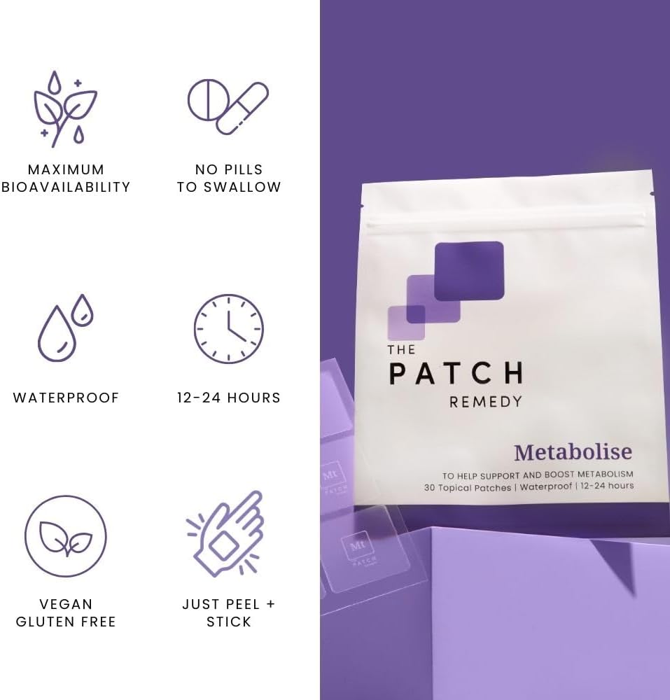 Menopause Patch Bundle for Hot Flashes & Metabolism Support with Gotu Kola & Black Cohosh