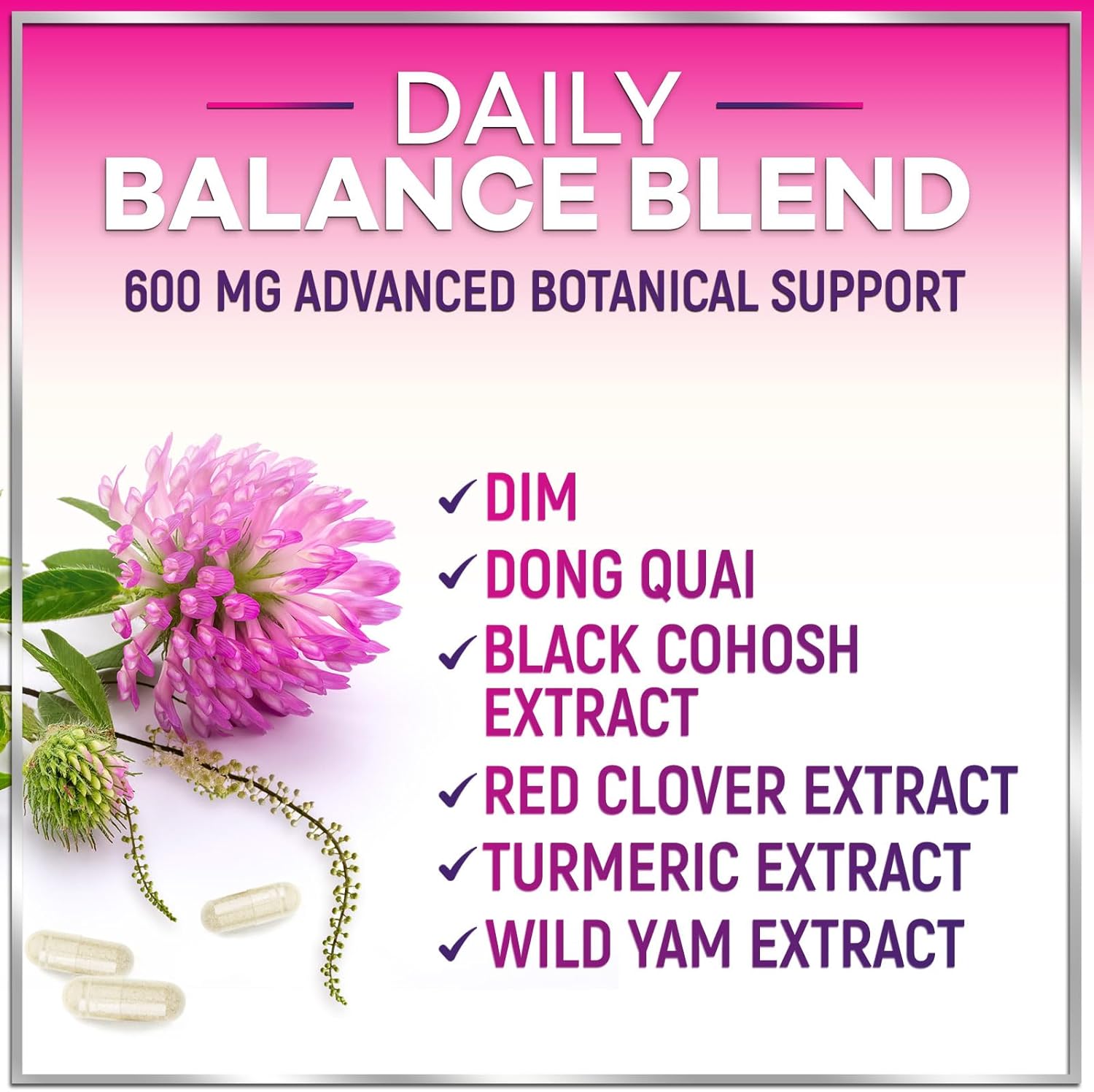 Menopause Probiotic Supplements for Women - 8 Billion CFU, Hot Flash & Night Sweats Relief - Vaginal, Digestive & Immune Support - 60 Capsules