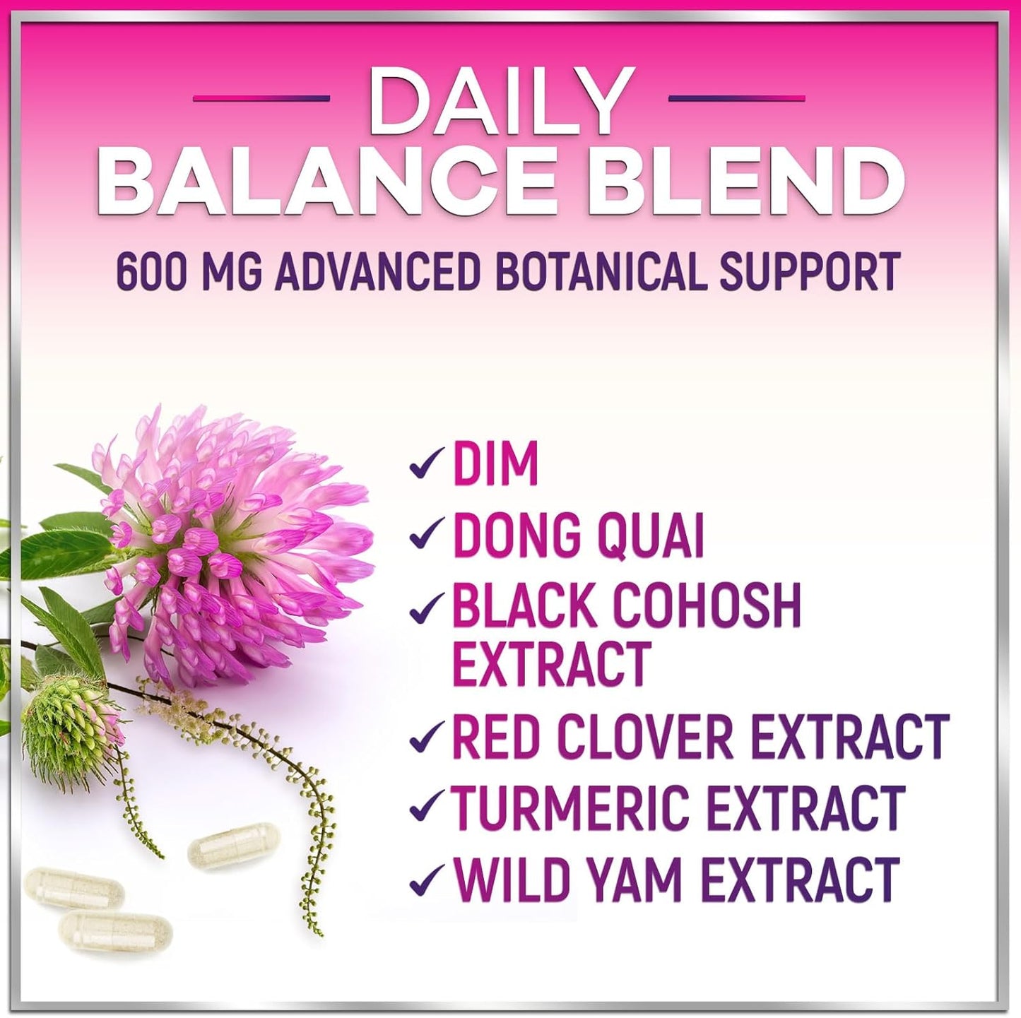 Menopause Probiotic Supplements for Women - 8 Billion CFU, Hot Flash & Night Sweats Relief - Vaginal, Digestive & Immune Support - 60 Capsules