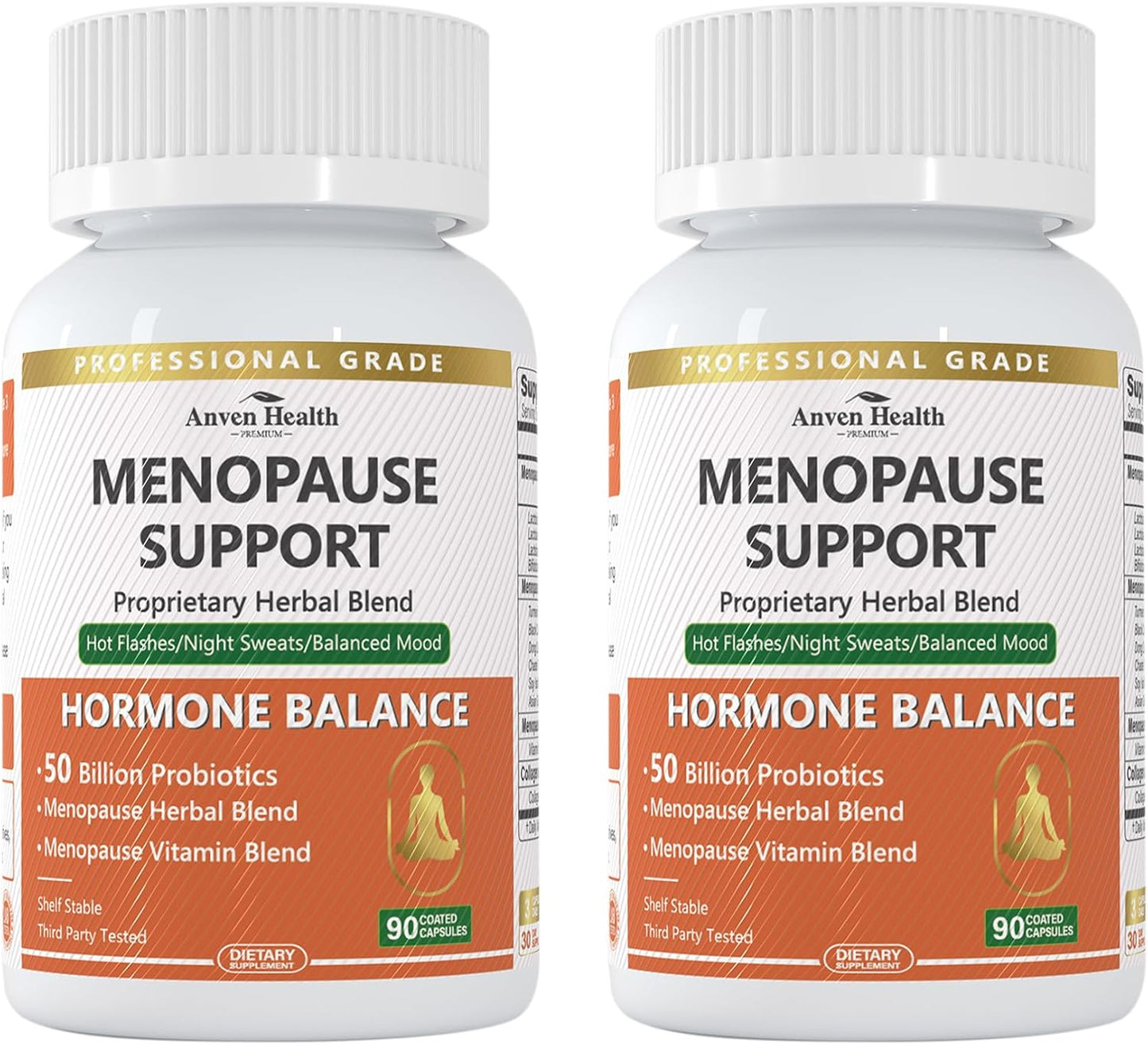 Menopause Probiotic Supplements for Women | Supports Hot Flashes, Night Sweats, Bloating, Gut Health | Herbal Blend with Collagen Peptides, Vitamin B6 & D3 | 180 Veggie Capsules