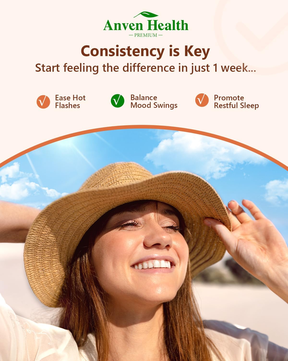 Menopause Probiotic Supplements for Women | Supports Hot Flashes, Night Sweats, Bloating, Gut Health | Herbal Blend with Collagen Peptides, Vitamin B6 & D3 | 180 Veggie Capsules