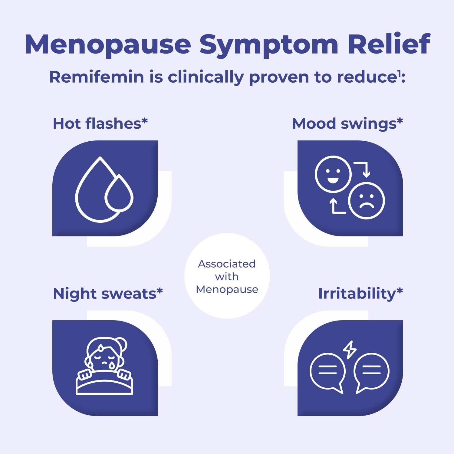 Menopause Relief and Sleep Support Tablets - Clinically Proven Ingredients - Black Cohosh Supplement - Estrogen-Free - Made in Germany
