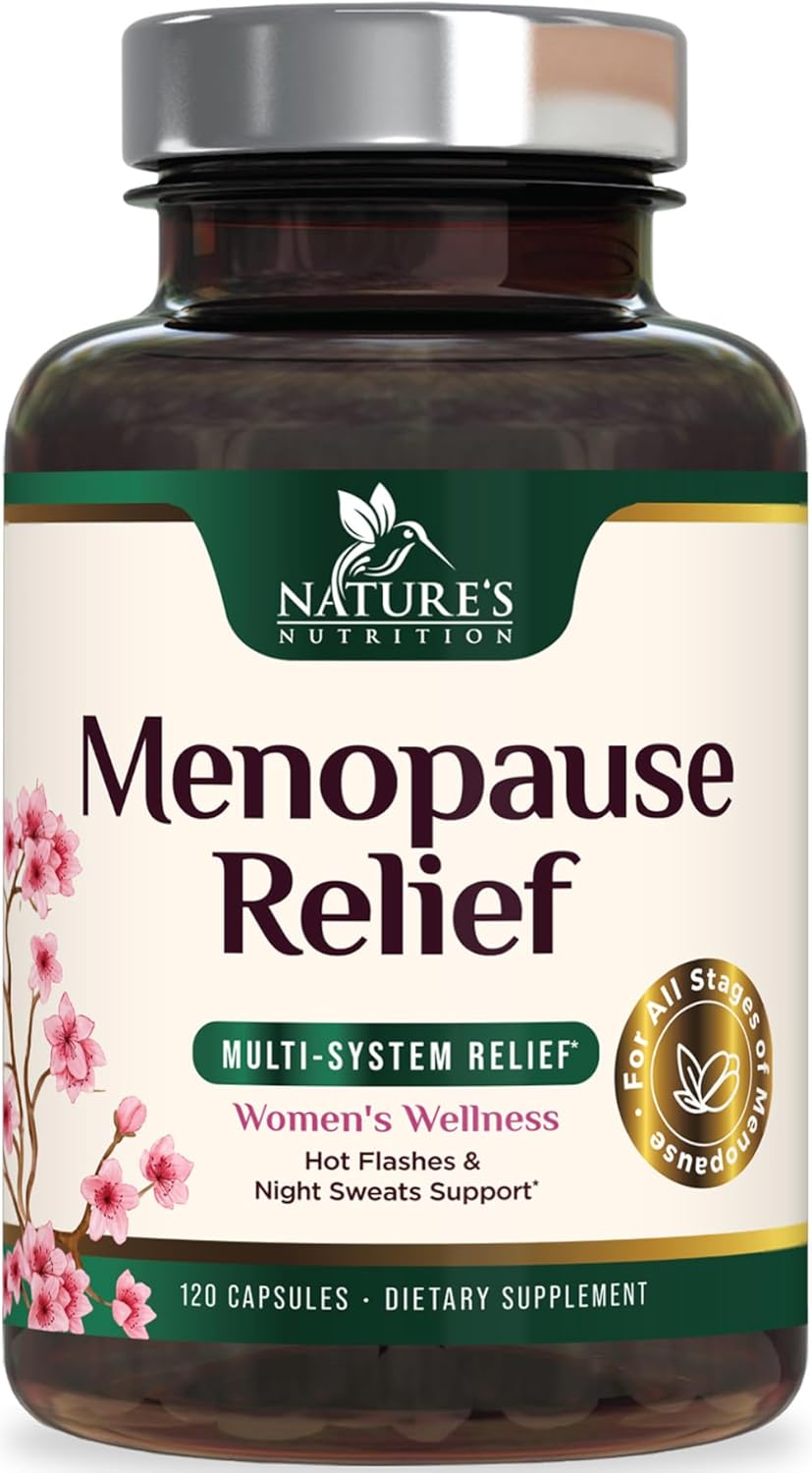 Menopause Relief Probiotics for Women with Black Cohosh & PH Balance - 120 Capsules