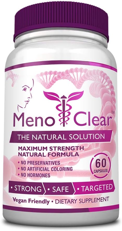 Menopause Relief Supplement for Hot Flashes, Mood Swings - Maximum Strength Day & Night Support - 6 Bottles - 100% Natural Blend