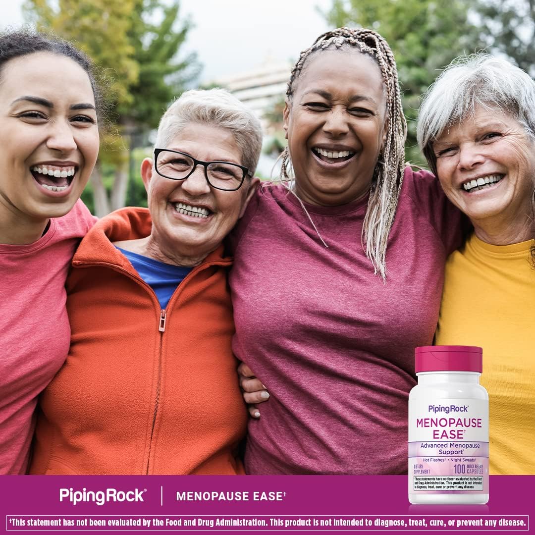 Menopause Relief Supplement for Women | 100 Capsules | Advanced Complex with Black Cohosh, Red Clover, Chasteberry | Non-GMO, Gluten Free