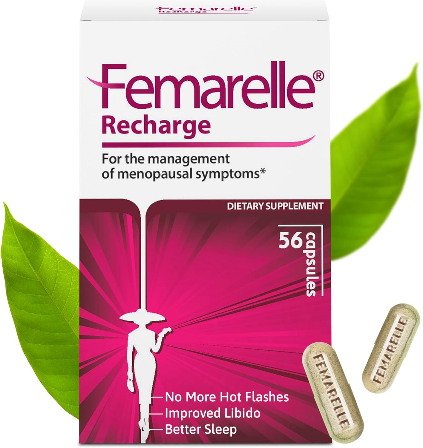 Menopause Relief Supplements for Women - Hot Flashes, Night Sweats, Sleep Support - Non Hormonal Vitamins for Hormone Balance - 1 Month Supply