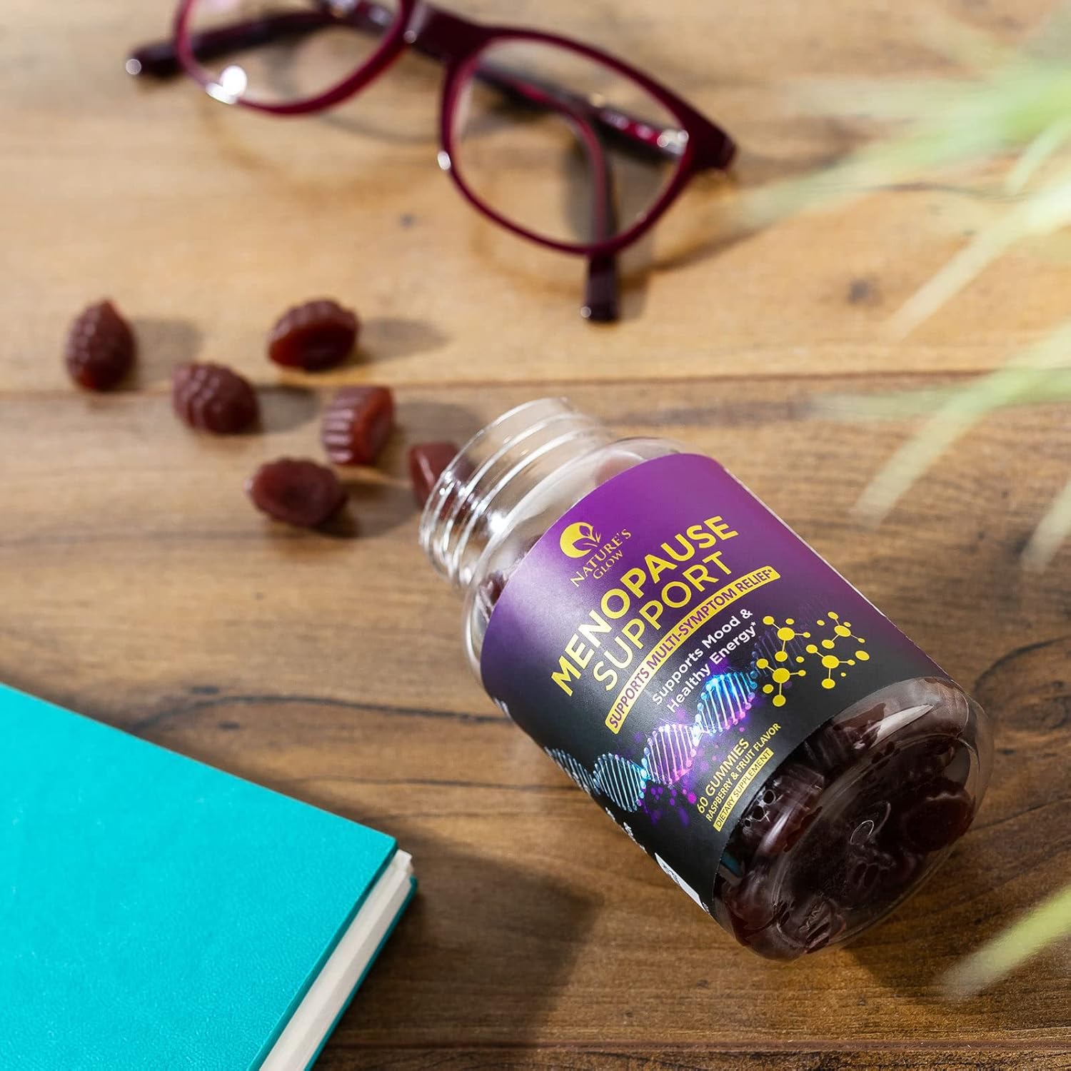 Menopause Relief Vitamin Gummies for Women - Natural Menopause Support for Hot Flashes, Night Sweats, and Energy - Non-GMO & Gluten Free - 60 Gummies