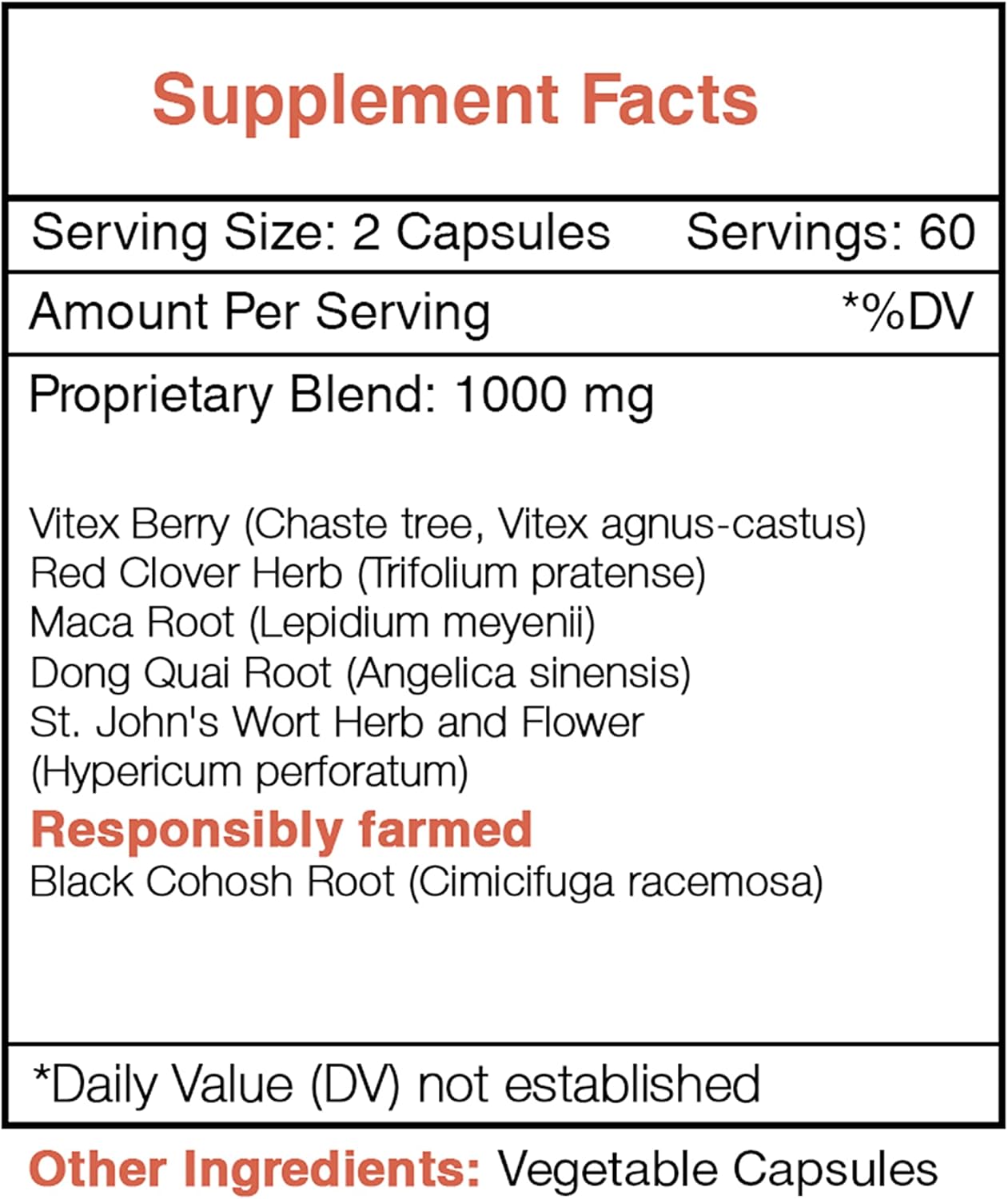 Menopause Secret Herbal Supplement Blend for Hormone Balance - 120 Capsules by Secrets of the Tribe