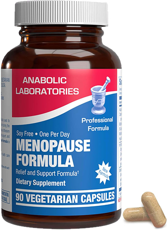 Menopause Supplement for Women - Clinical Formula with Dong Quai, Vitex & Black Cohosh - Hot Flash Relief - Mood Support - 1 Capsule Daily - 30 Day Supply