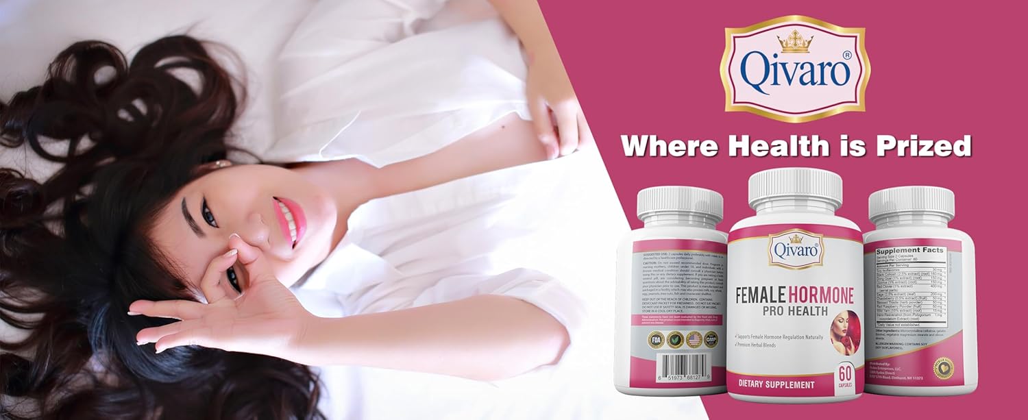 Menopause Support Capsules for Women - Hormone Balance Supplement with Black Cohosh, Red Clover, & More - 60 Veg Caps