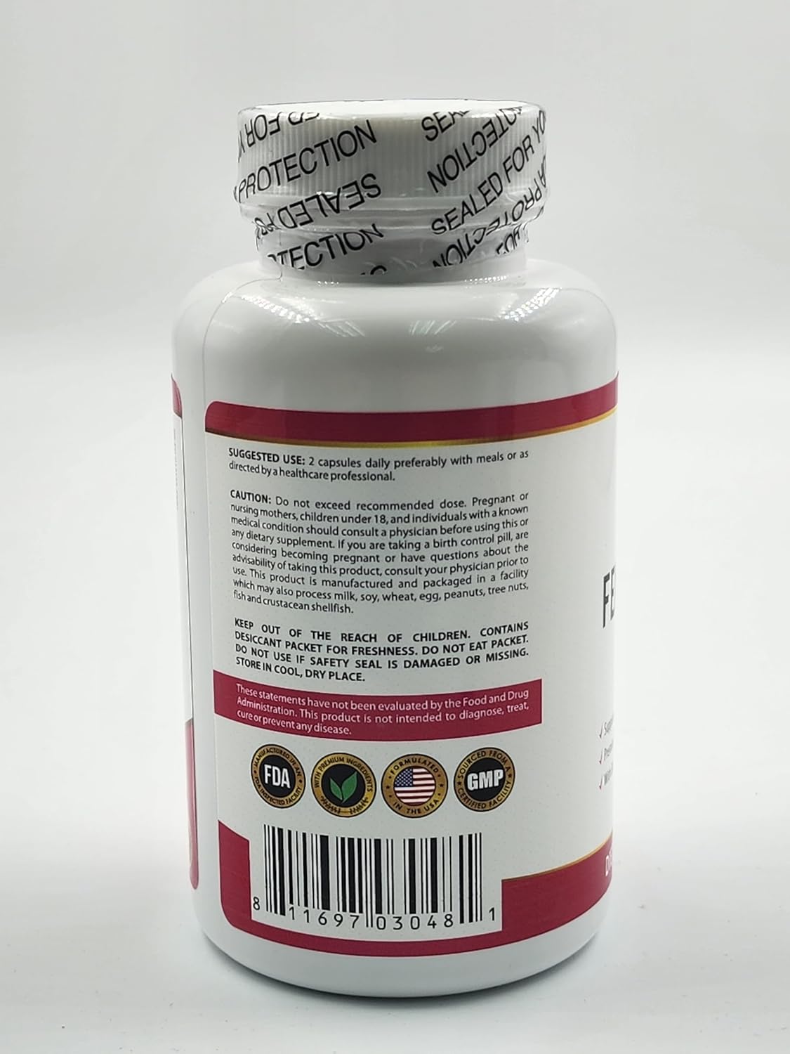 Menopause Support Capsules for Women - Hormone Balance Supplement with Black Cohosh, Red Clover, & More - 60 Veg Caps