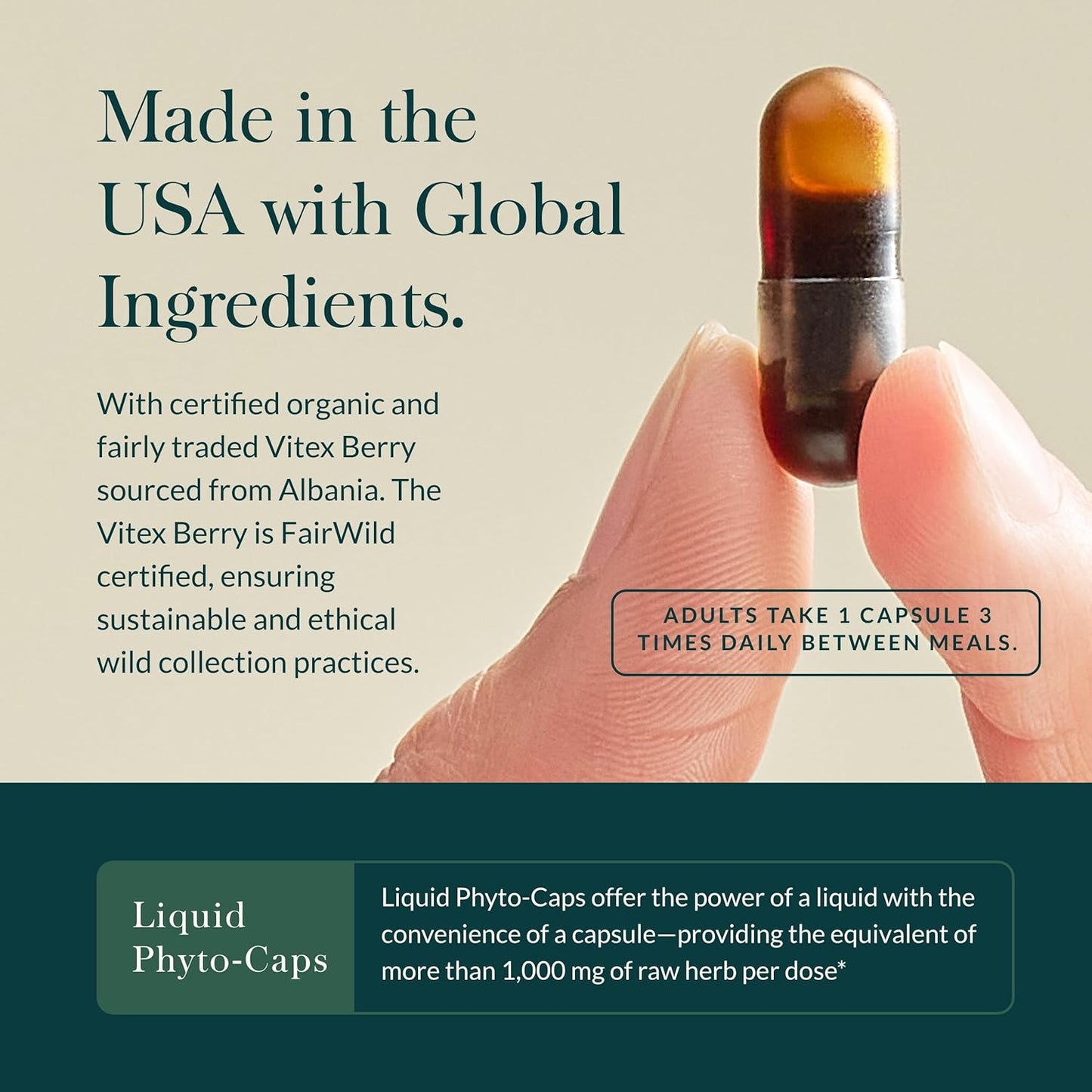 Menopause Support Daytime Supplement for Women - Hormone Balance with Vitex, Black Cohosh, St. John’s Wort, Oats - 60 Vegan Capsules