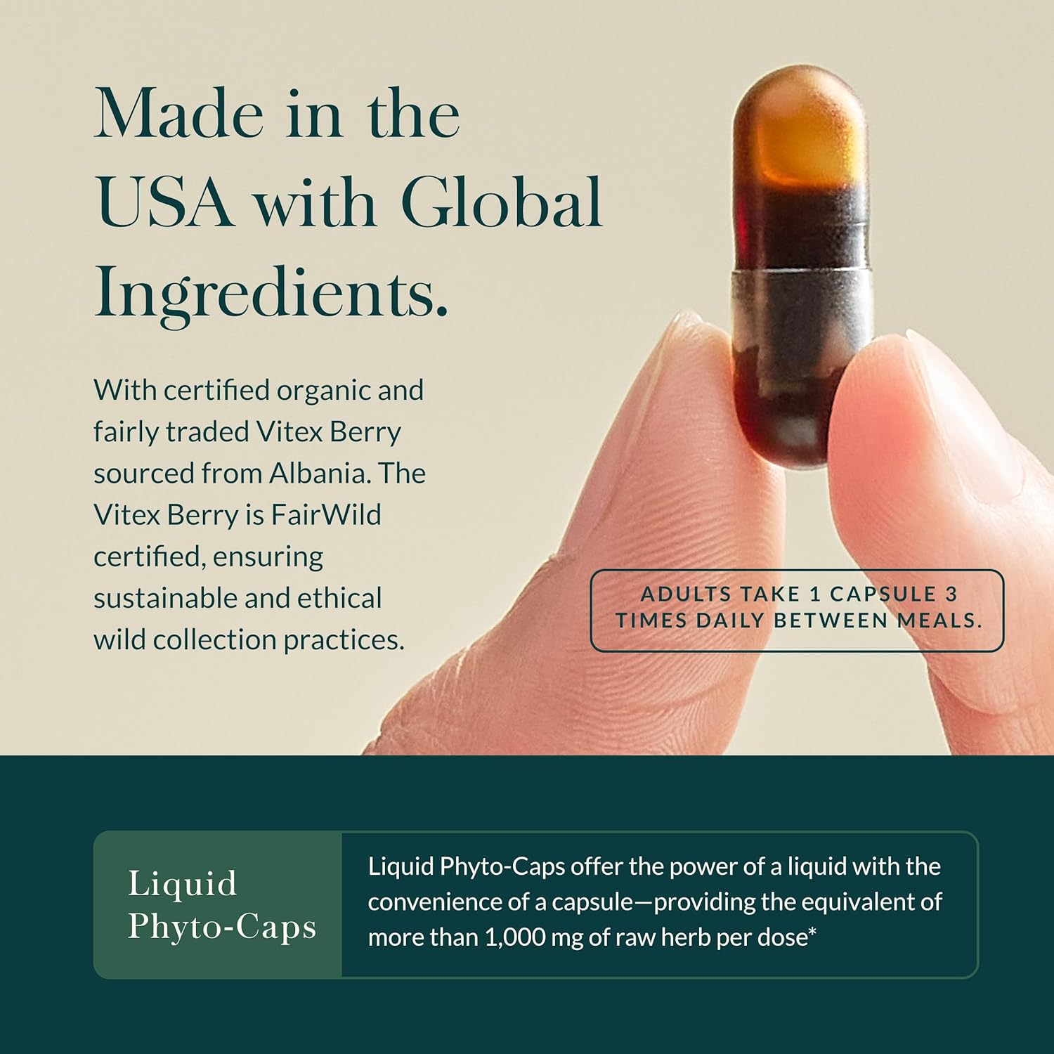 Menopause Support Daytime Supplement for Women - Hormone Balance with Vitex, Black Cohosh, St. John’s Wort, Oats - 60 Vegan Capsules