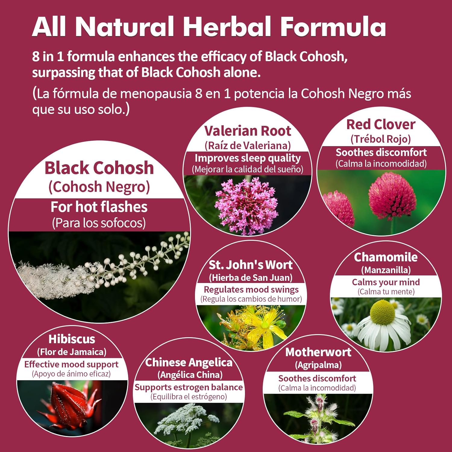 Menopause Support Drops with Black Cohosh & Valerian for Hot Flashes & Night Sweats - 2oz