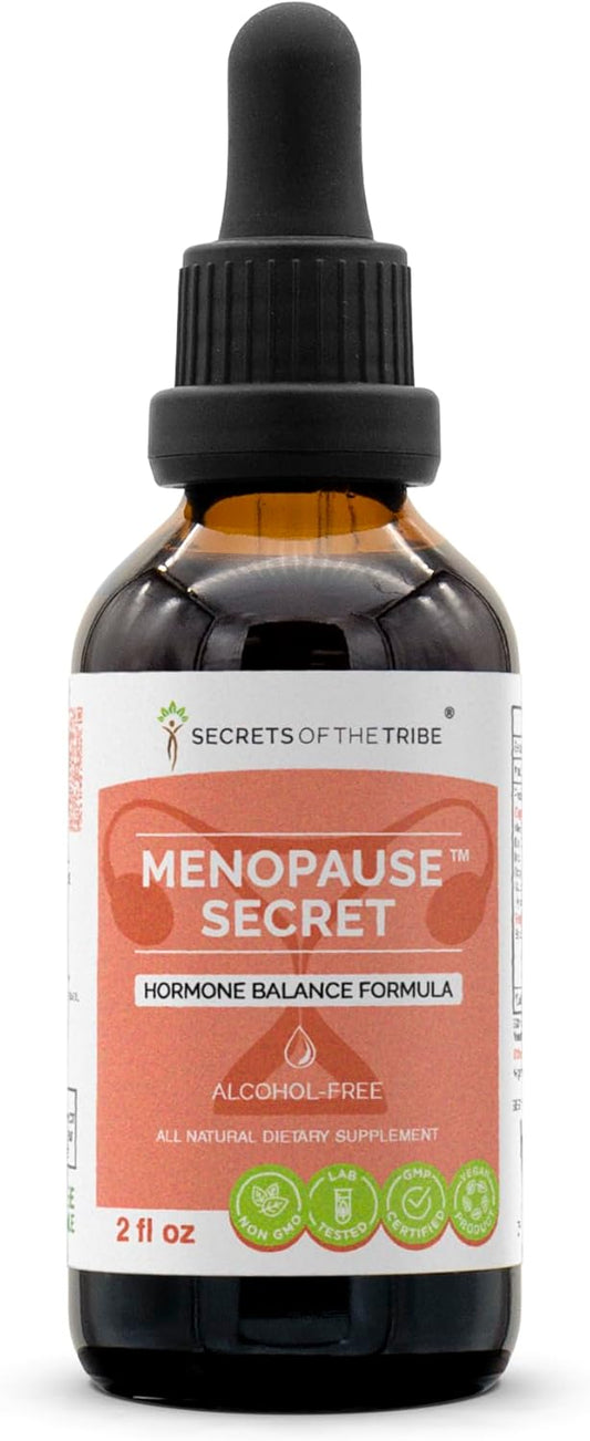 Menopause Support Herbal Supplement - Alcohol-Free Liquid Extract for Hormone Balance - 2 fl oz