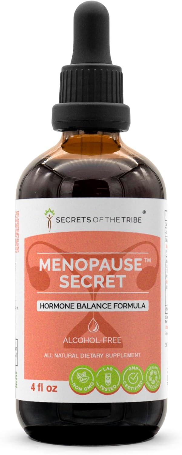 Menopause Support Liquid Extract - Herbal Supplement Blend for Hormone Balance (4 fl oz)