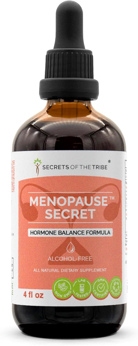 Menopause Support Liquid Extract - Herbal Supplement Blend for Hormone Balance (4 fl oz)