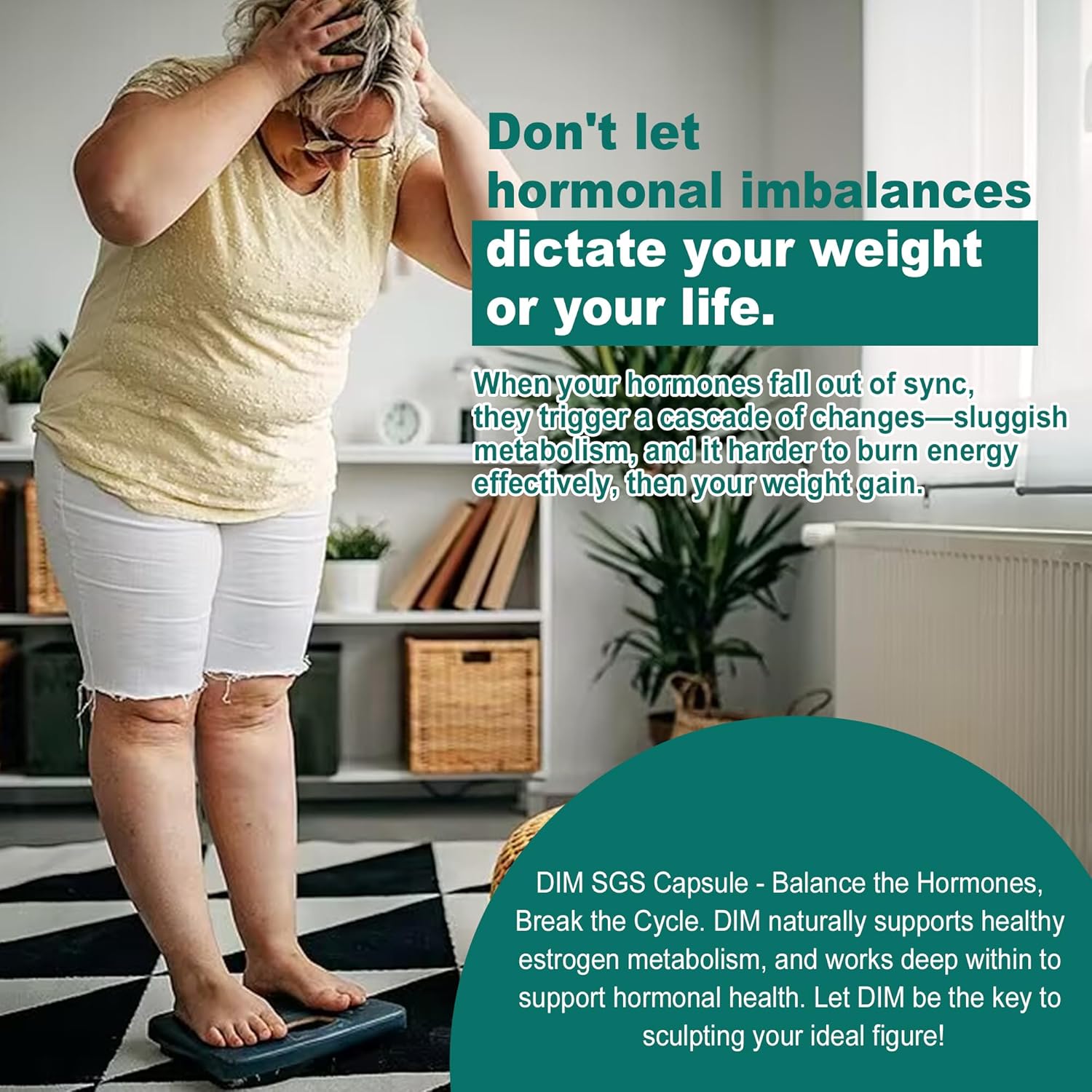 Menopause Support Supplement 200mg/400mg for Hot Flashes, Mood Swings, Disturbed Sleep - Hormone Balance, PMS & PCOS Relief - Estrogen Supplement with DIM SGS & Dong Quai