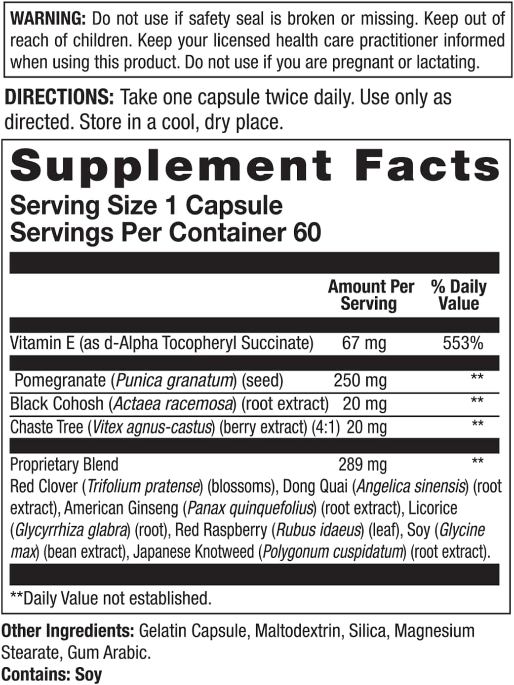 Menopause Support Supplement | Body Gold Estro Max | 60 Count