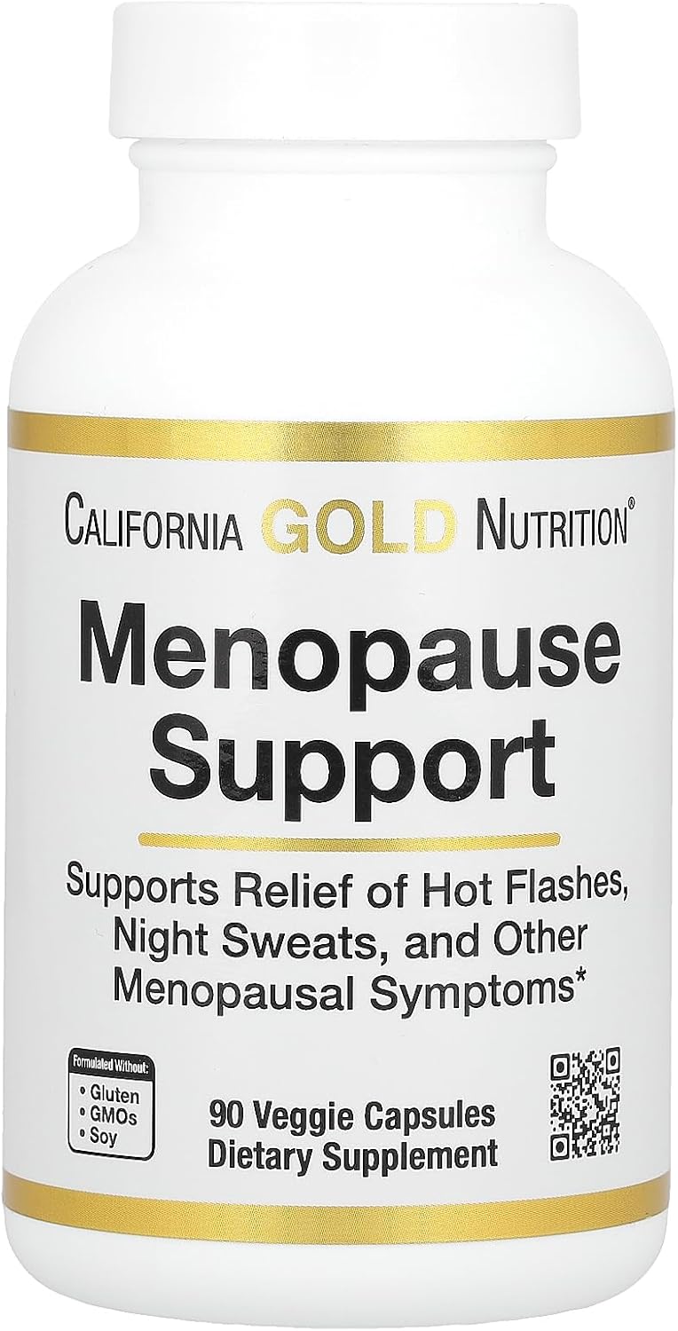 Menopause Support Supplement for Women - 90 Veggie Capsules by California Gold Nutrition