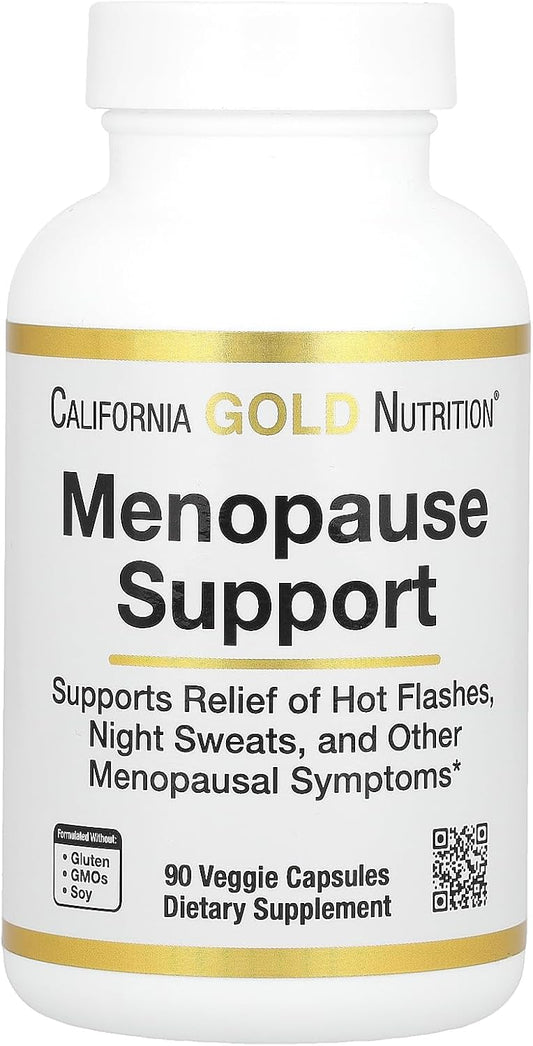 Menopause Support Supplement for Women - 90 Veggie Capsules by California Gold Nutrition