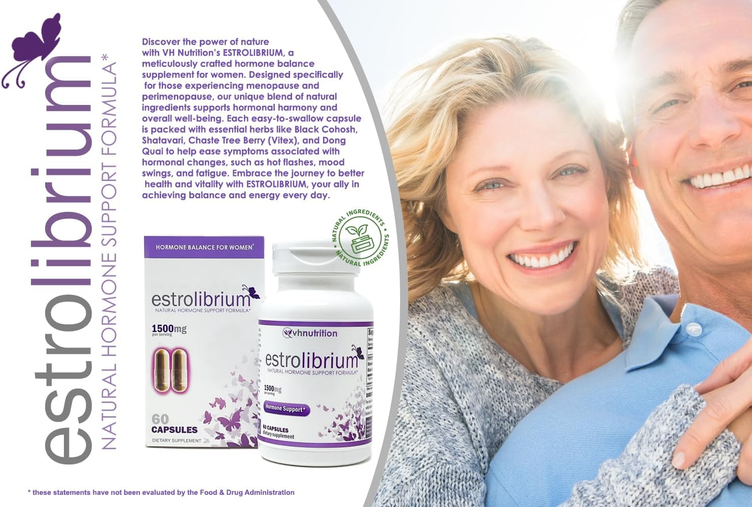 Menopause Support Supplement for Women - Hormone Balance with Black Cohosh, Shatavari, Chaste Tree Berry, Dong Quai - 60 Capsules