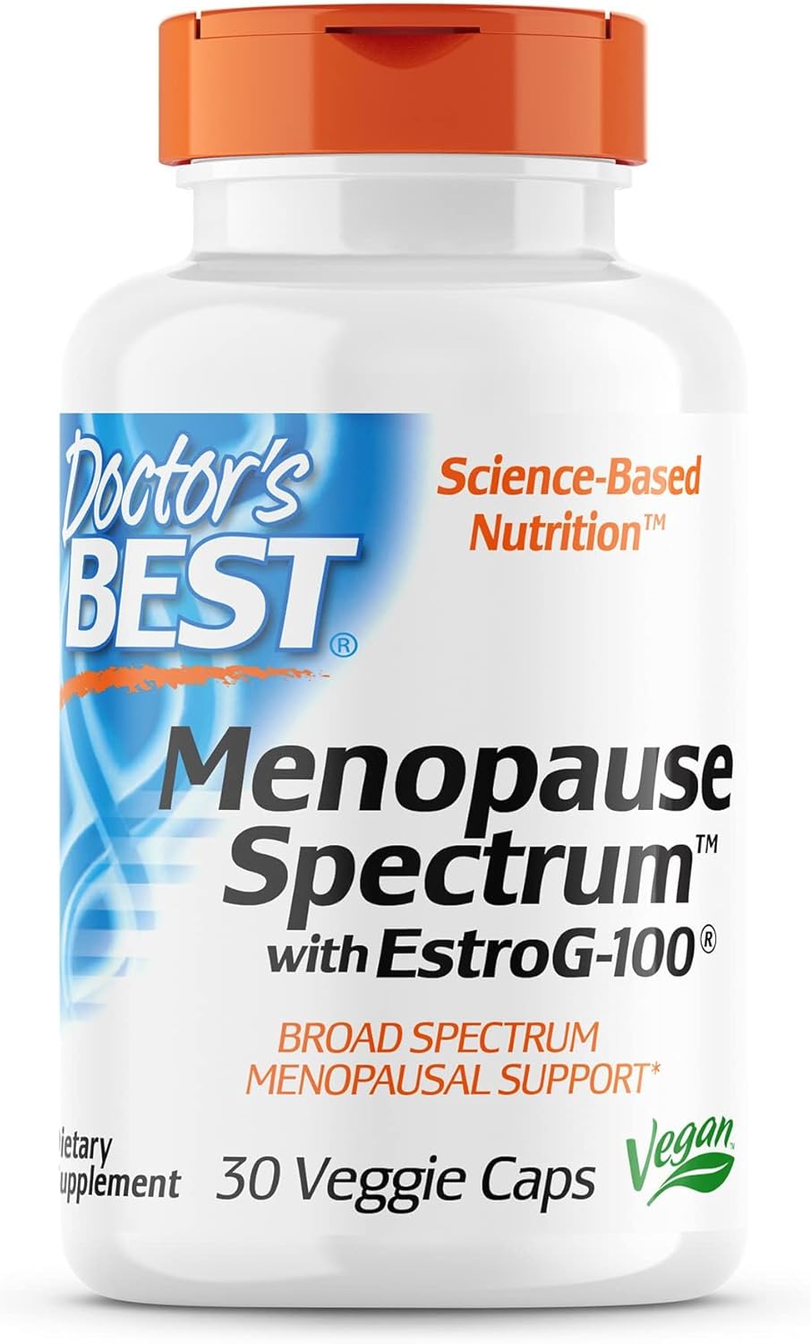 Menopause Support Supplement with EstroG-100 - Non-GMO, Vegan, Gluten Free - 30 Veggie Caps