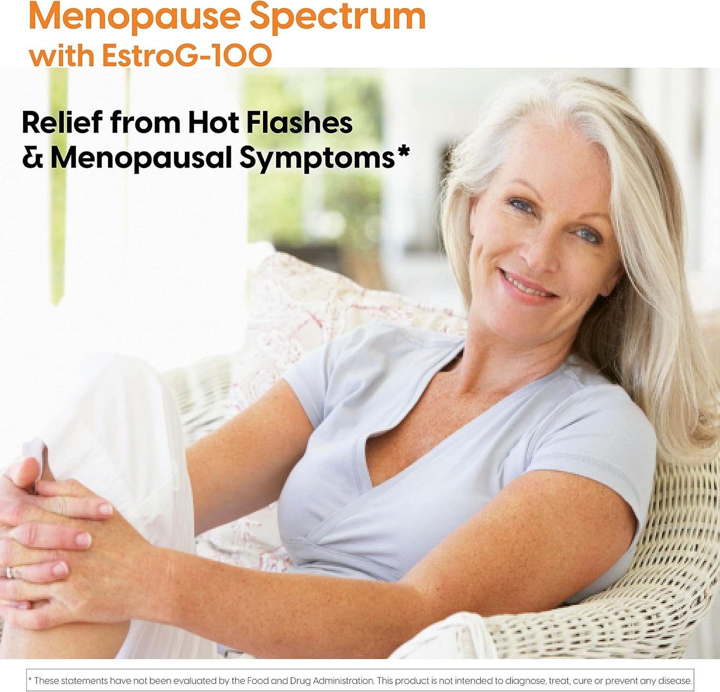 Menopause Support Supplement with EstroG-100 - Non-GMO, Vegan, Gluten Free - 30 Veggie Caps