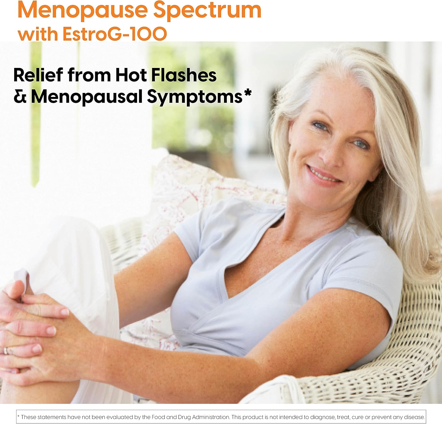 Menopause Support Supplement with EstroG-100 - Non-GMO, Vegan, Gluten Free - 30 Veggie Caps