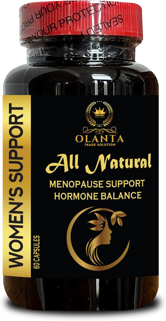 Menopause Support Supplements for Women - Herbal Hormone Balance with Chasteberry, Black Cohosh, Milk Thistle - 60 Capsules