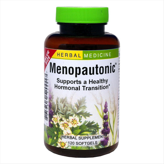 Menopautonic Softgels for Women - Hormonal Transition Support with Dong Quai & Motherwort - 120 Softgels