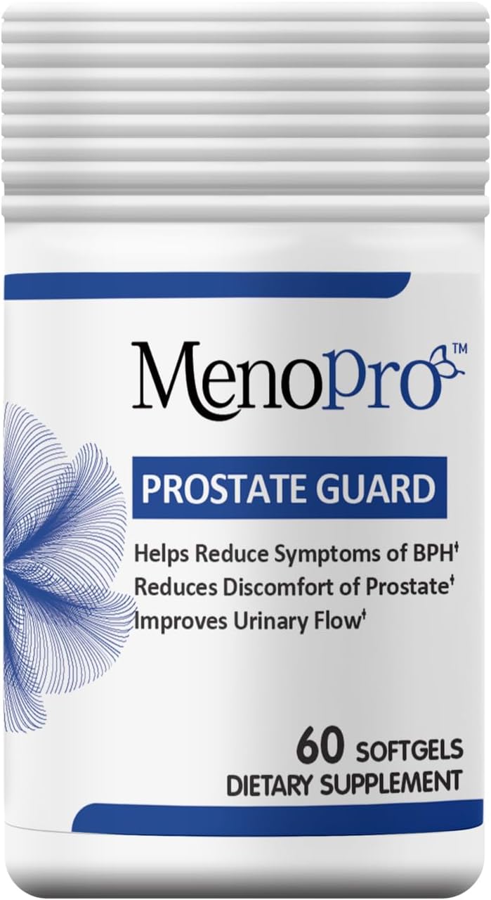 Menopro Prostate Guard Softgels - Supports Urinary Health with Boswellia, Saw Palmetto, Pygeum, Plant Sterols, Lycopene, Boron - 60 Day Supply, 60 ct.