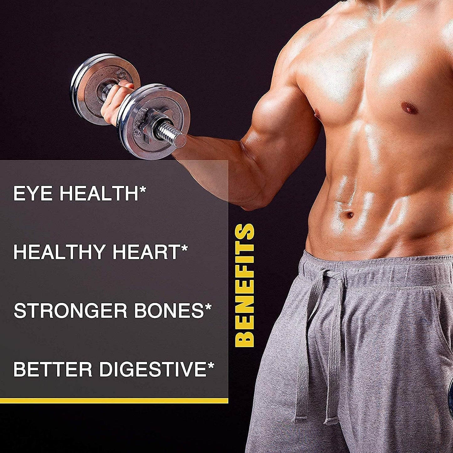 Men's 3 Month Supply Multivitamin & Multimineral Supplement - Vitamins A C D E K B1 B2 B6 B12 + Minerals - Heart & Immune Health - 100 Count