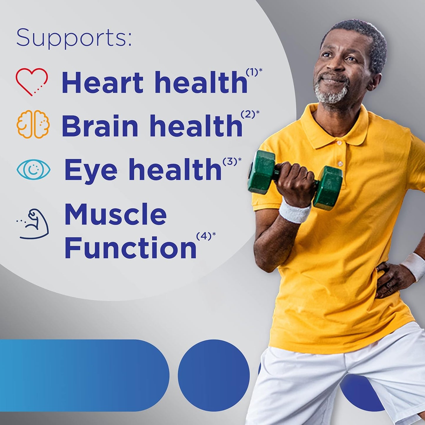 Men's 50+ Centrum Silver Multivitamin with Vitamin D3, B Vitamins, and Zinc - 100 Count