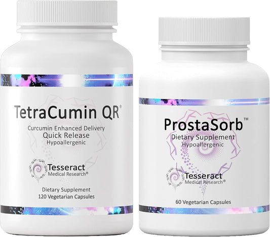 Men's Advanced Prostate Support Bundle: Turmeric Curcumin Joint and Saw Palmetto Supplements