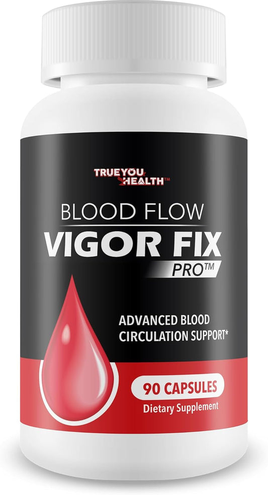Men's Blood Flow Boost Supplement - Improve Circulation & Increase Blood Flow - Best Supplement for Poor Circulation - Natural Blood Circulation Support for Men - Enhance Blood Flow & Overall Health