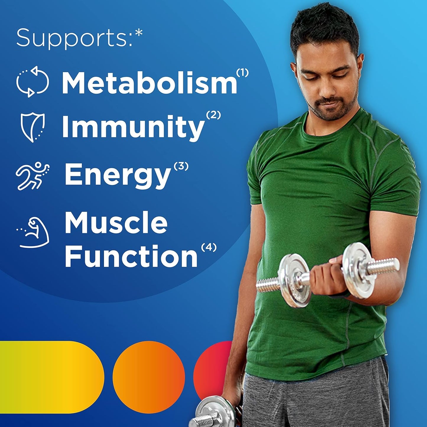 Men's Centrum Multivitamin - 250 Count, with Vitamin D3, B Vitamins, and Antioxidants, Gluten-Free & Non-GMO