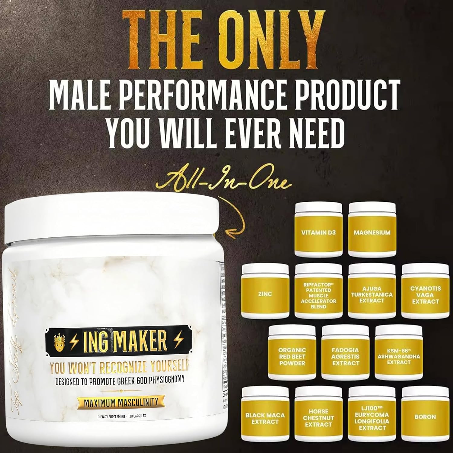 Men's Comprehensive Formula 3-Pack - Unlock Your True Potential and Conquer Challenges with Confidence (360 Capsules)