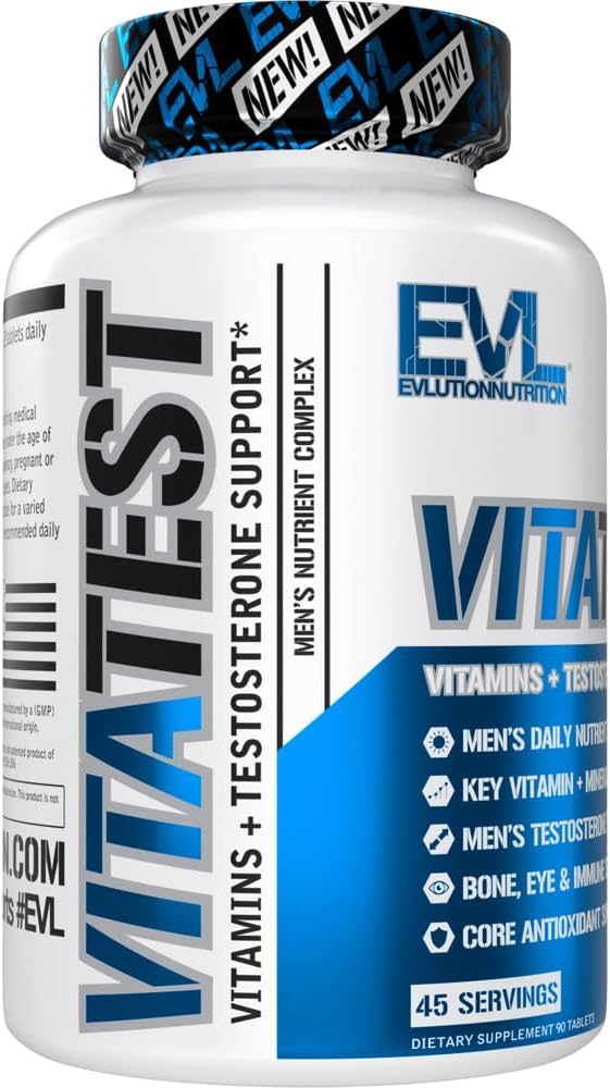 Men's Daily Vitamin & Testosterone Support Supplement - 90 Tablets - Bone, Eye & Immune Health