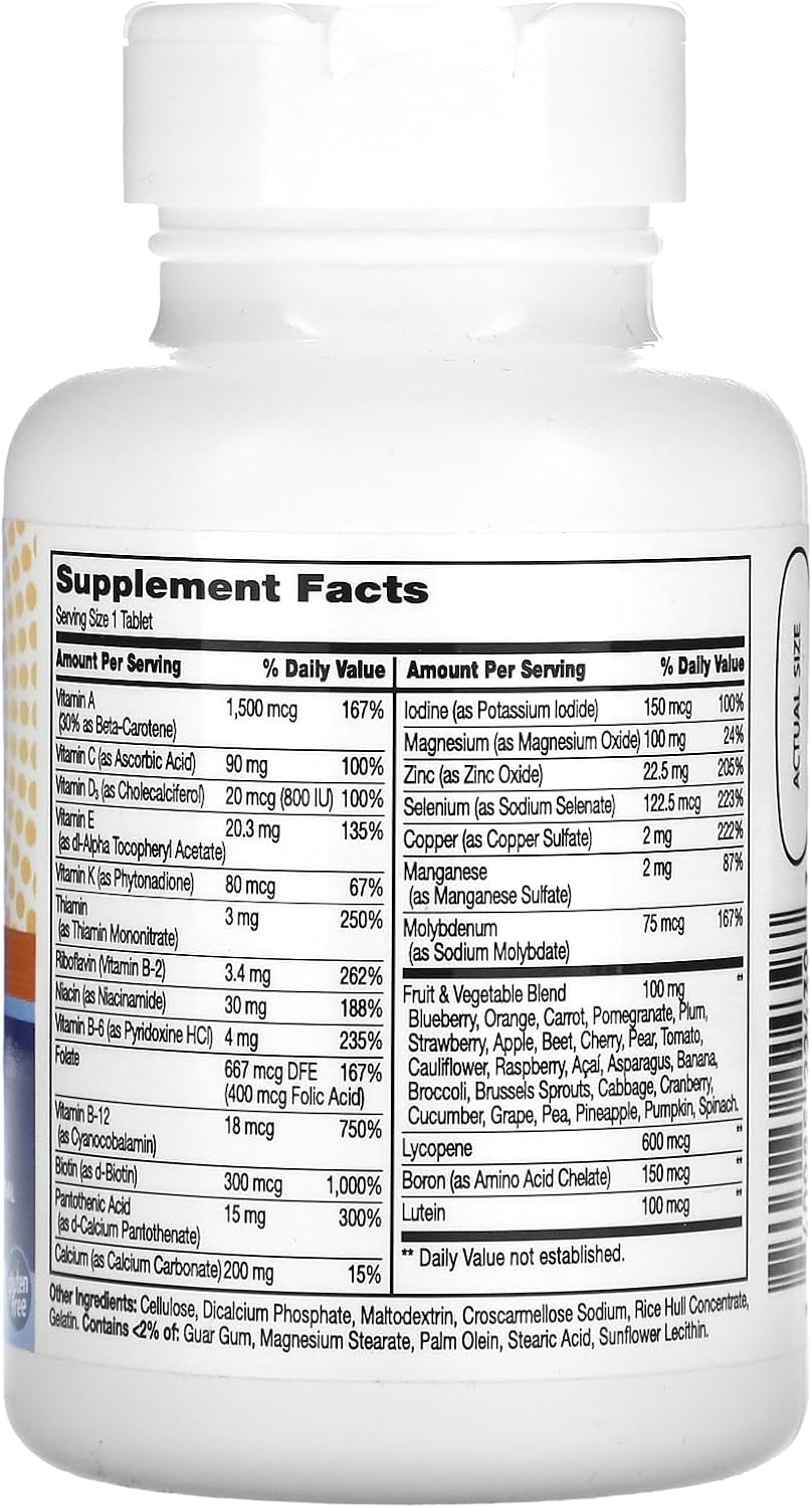 Men's Energy Multivitamin & Mineral Supplements - 21st Century Wellify, 65 Count