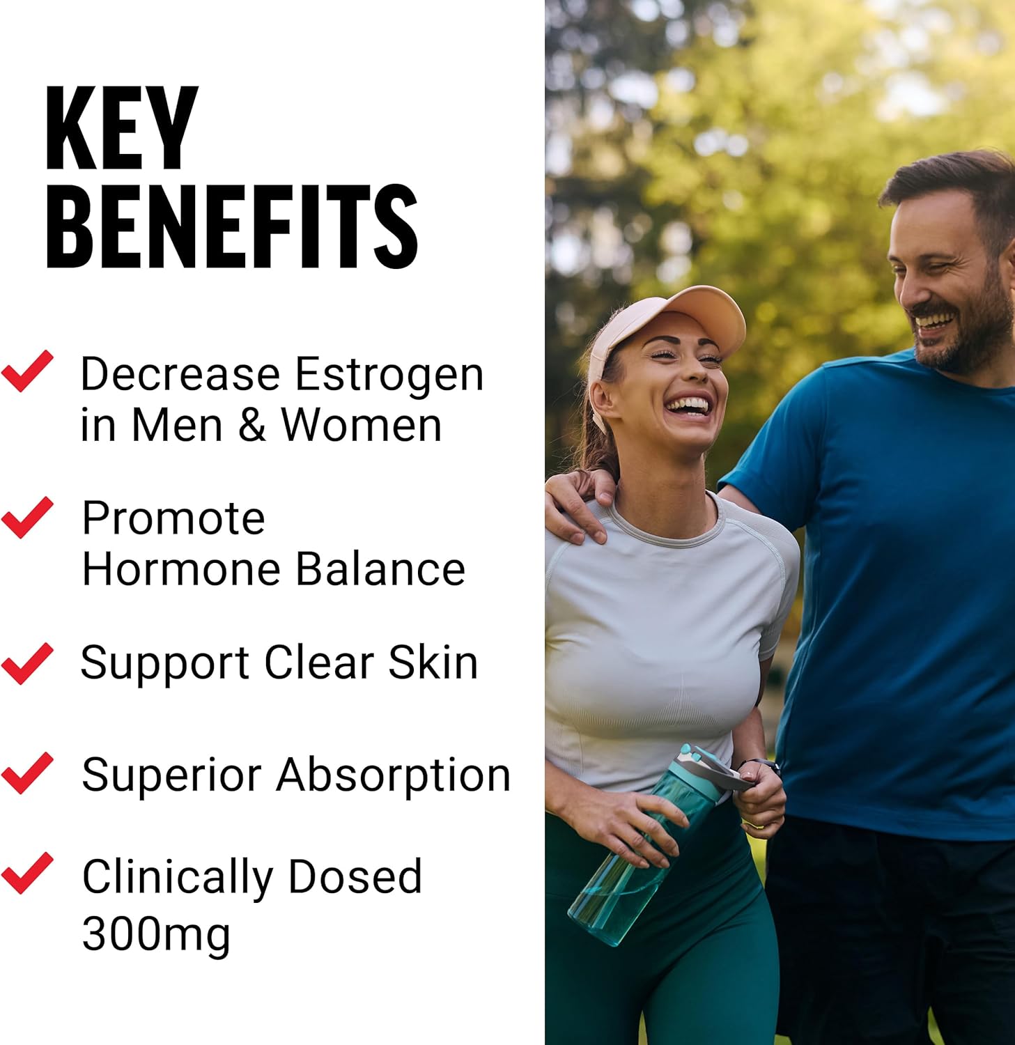 Men's Estrogen Reducing DIM Pills, Powerful Diindolylmethane Supplement for Fast Results, Enhanced Absorption, Natural Ingredients, 300mg, 30 Capsules