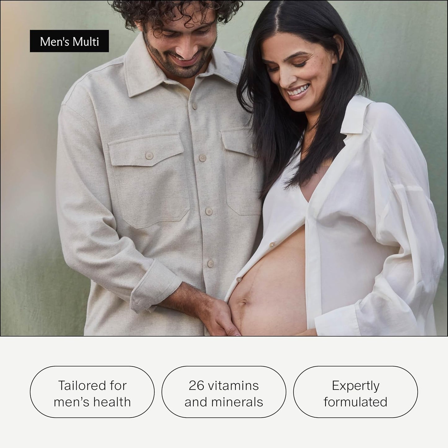 Men's Fertility Multivitamin with 25 Essential Nutrients - Vitamin D3, B12, Selenium - 30 Day Supply