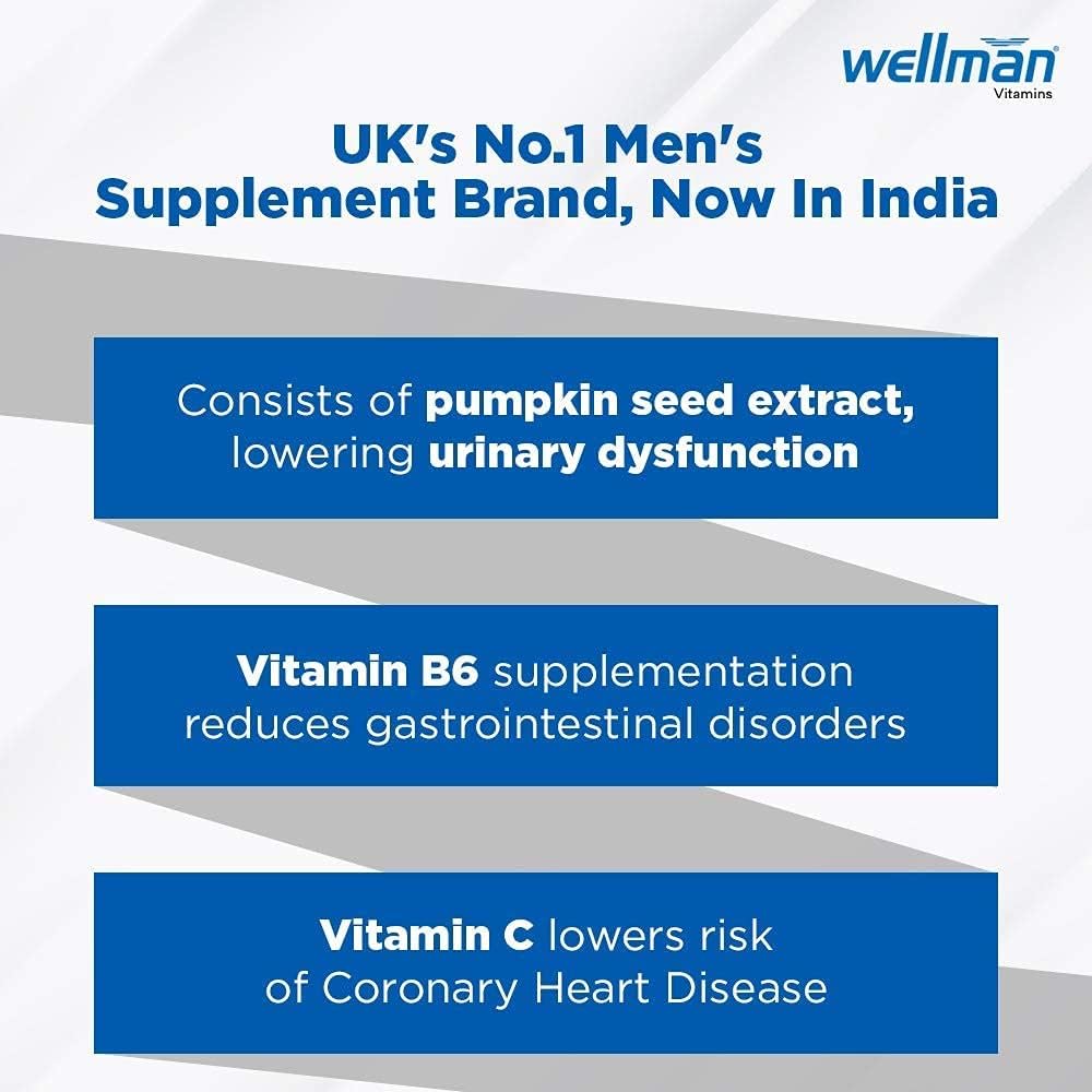 Men's Health Supplement 50+ - Supports Vitality, Reduces Fatigue - 30 Tablets