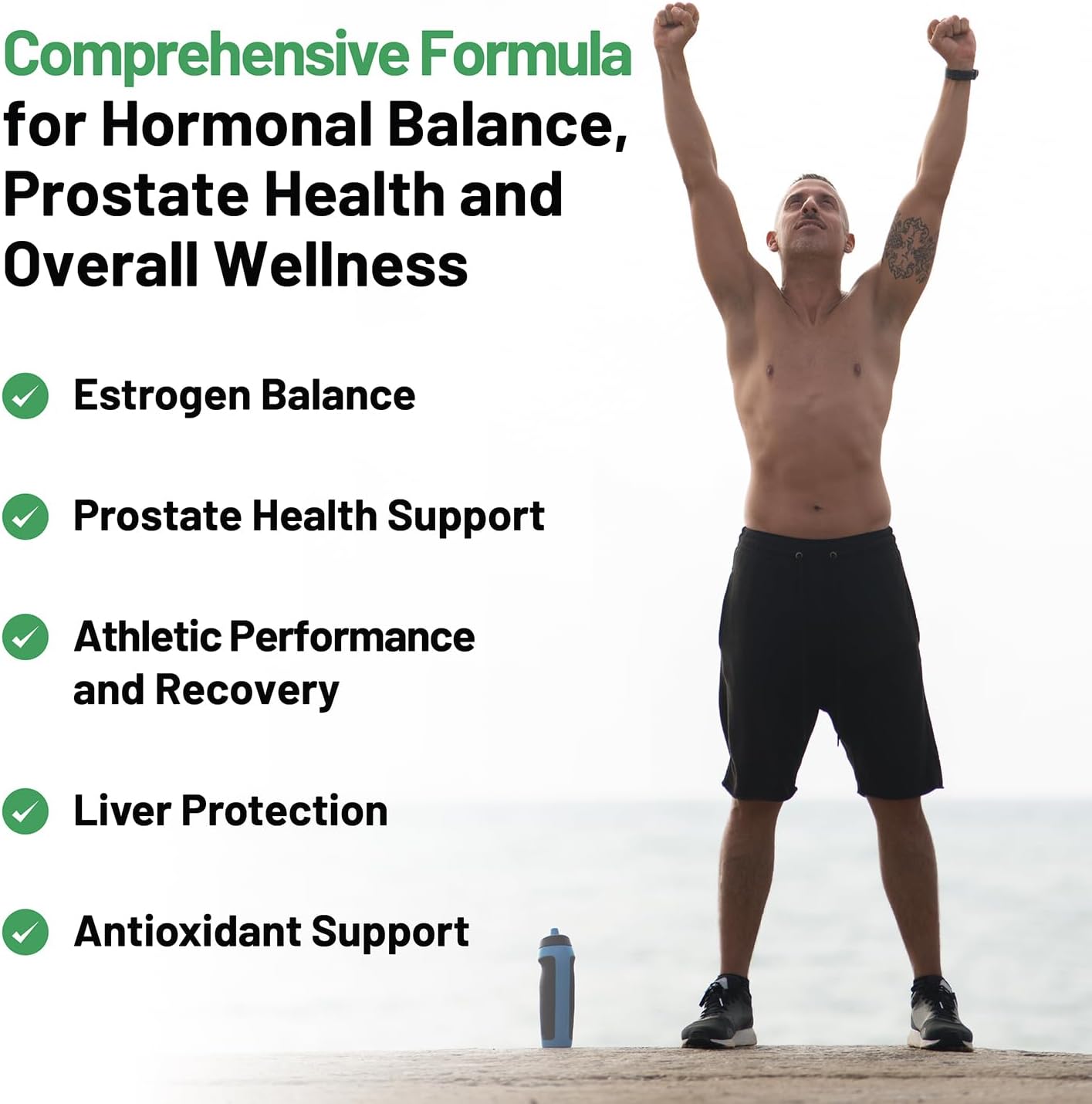 Men's Hormone Balance Supplement with Diindolylmethane & Nettle Root Extract - 60 Capsules